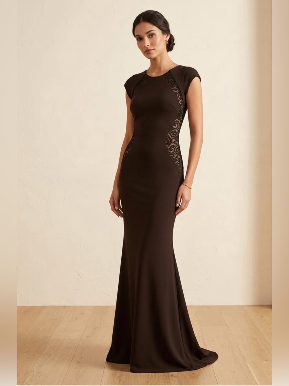 TFNC London, women’s lace black gown size small
